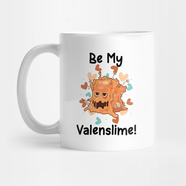 Be My Valenslime Roleplaying Video Game RPG Geek Couple Gift by TellingTales